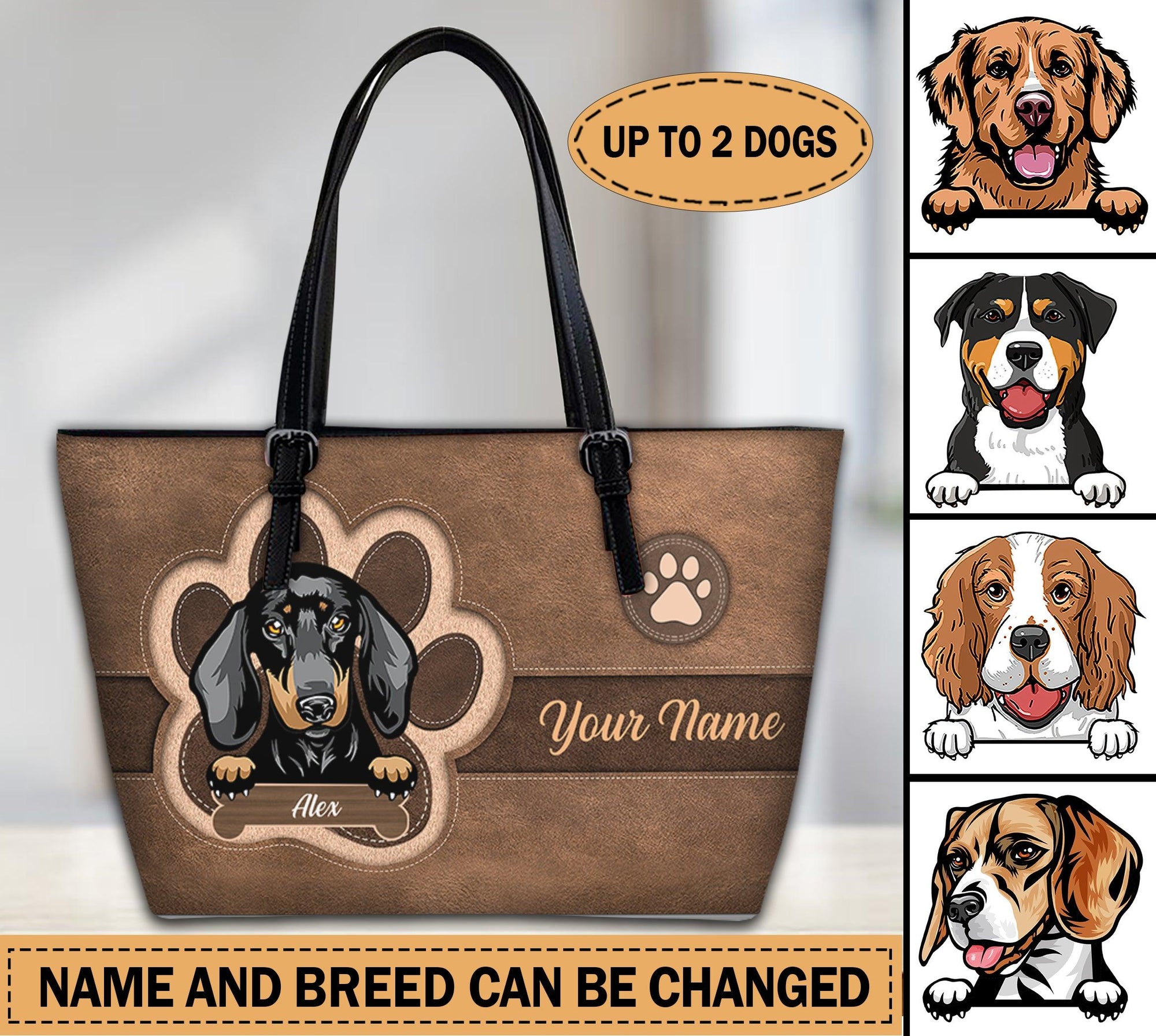 Doggie Lover's Large newest Doggie Tote Bag