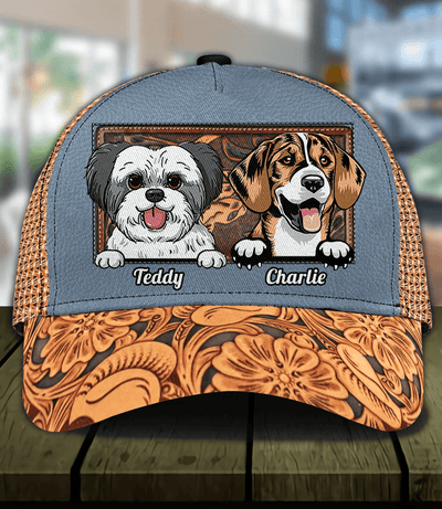 Dog Blue Grey Personalized Cap, Personalized Gift for Dog Lovers, Dog Dad, Dog Mom - CP086PS08 - BMGifts