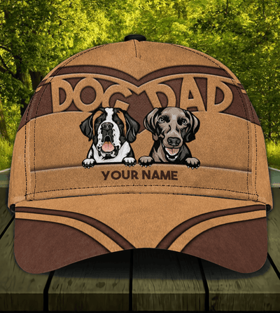 Dog Dad Personalized Dog Classic Cap, Personalized Gift for Dog Lovers, Dog Dad, Dog Mom - CPA71PS06 - BMGifts