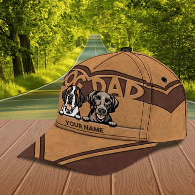 Dog Dad Personalized Dog Classic Cap, Personalized Gift for Dog Lovers, Dog Dad, Dog Mom - CPA71PS06 - BMGifts