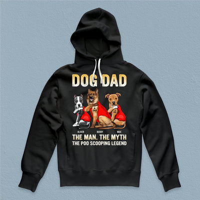 Dog Dad, The Man, The Myth Dog Personalized Shirt, Personalized Valetine Gift for Dog Lovers, Dog Dad, Dog Mom - TS554PS01 - BMGifts