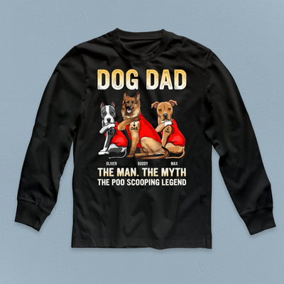 Dog Dad, The Man, The Myth Dog Personalized Shirt, Personalized Valetine Gift for Dog Lovers, Dog Dad, Dog Mom - TS554PS01 - BMGifts