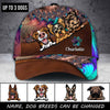 Dog Fractal Pattern Personalized Classic Cap, Personalized Gift for Dog Lovers, Dog Dad, Dog Mom - CP228PS07 - BMGifts