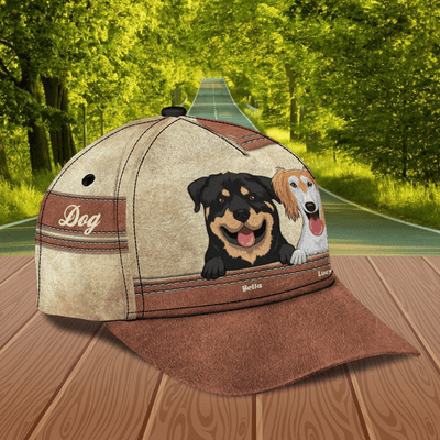 Dog Half and Half Personalized Classic Cap, Personalized Gift for Dog Lovers, Dog Dad, Dog Mom - CP007PS08 - BMGifts