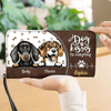Dog Kisses Fix Everything Dog Personalized Clutch Purse, Personalized Gift for Dog Lovers, Dog Dad, Dog Mom - PU082PS01 - BMGifts