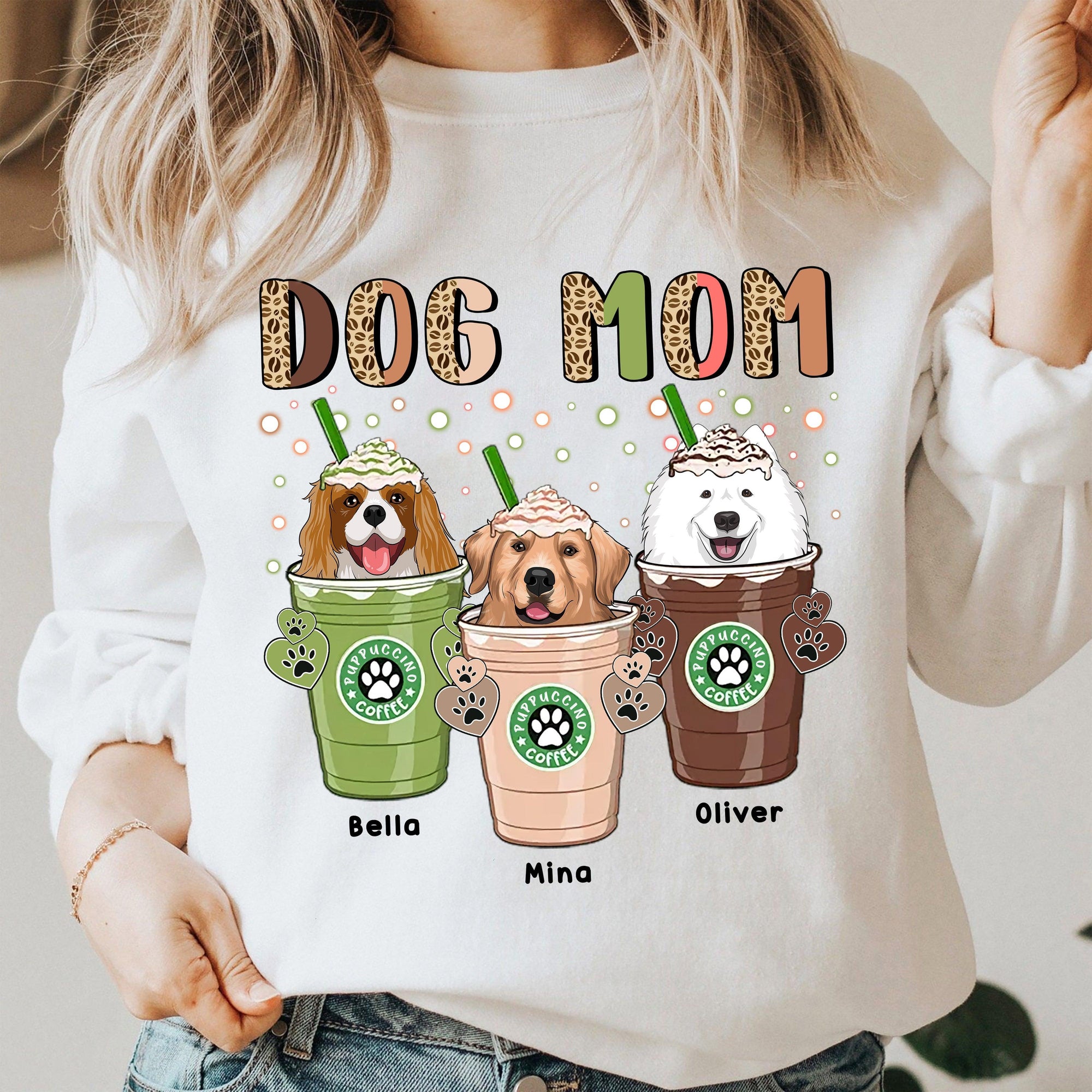 Dog Mom Personalized Shirt, Personalized Gift for Dog Lovers, Dog Dad, Dog Mom - TS403PS02 - BMGifts