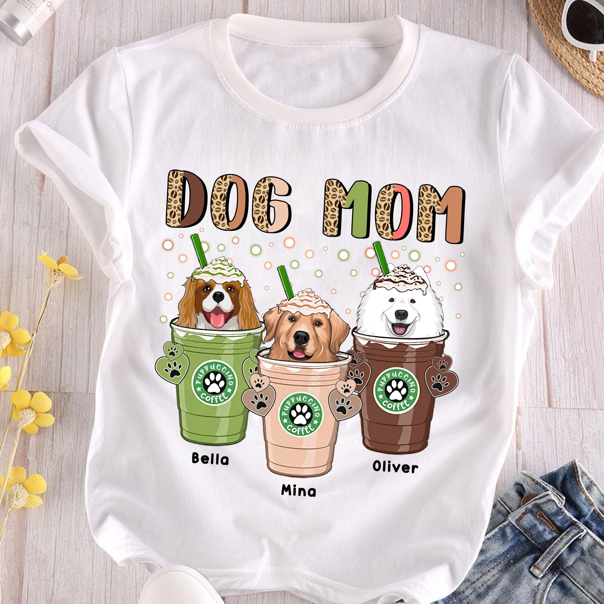 Dog Mom Personalized Shirt, Personalized Gift for Dog Lovers, Dog Dad, Dog Mom - TS403PS02 - BMGifts