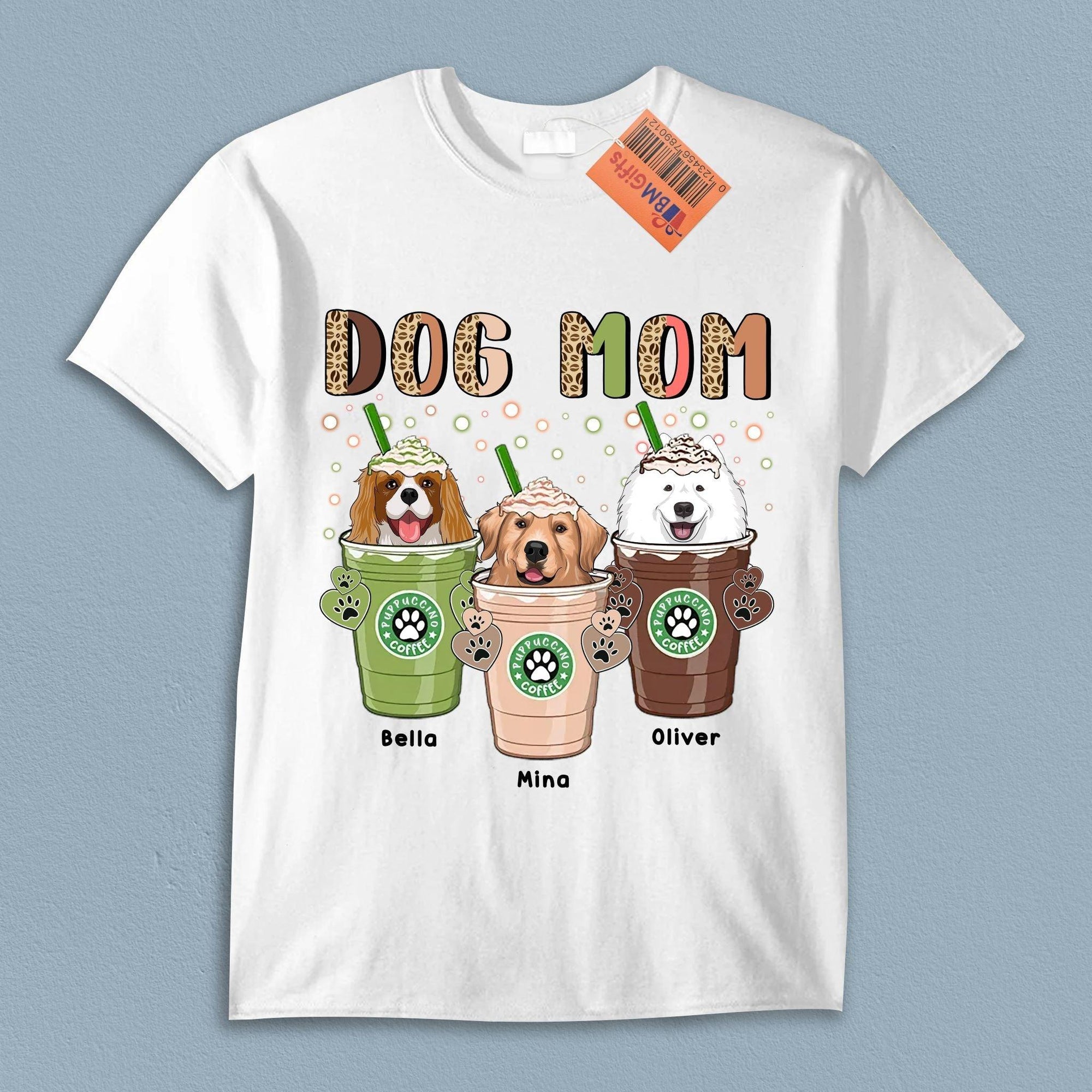 Dog Mom Personalized Shirt, Personalized Gift for Dog Lovers, Dog Dad, Dog Mom - TS403PS02 - BMGifts
