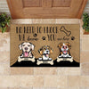 Dog No Need To Knock Personalized Doormat, Personalized Gift for Dog Lovers, Dog Dad, Dog Mom - DM003PS07 - BMGifts