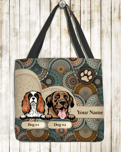 Dog Personalized All Over Tote Bag, Personalized Gift for Dog Lovers, Dog Dad, Dog Mom - TO002PS03 - BMGifts