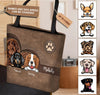 Dog Personalized All Over Tote Bag, Personalized Gift for Dog Lovers, Dog Dad, Dog Mom - TO003PS - BMGifts