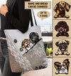 Dog Personalized All Over Tote Bag, Personalized Gift for Dog Lovers, Dog Dad, Dog Mom - TO025PS11 - BMGifts