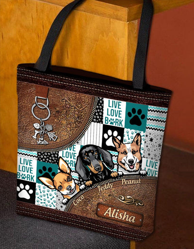 Dog Personalized All Over Tote Bag, Personalized Gift for Dog Lovers, Dog Dad, Dog Mom - TO157PS05 - BMGifts