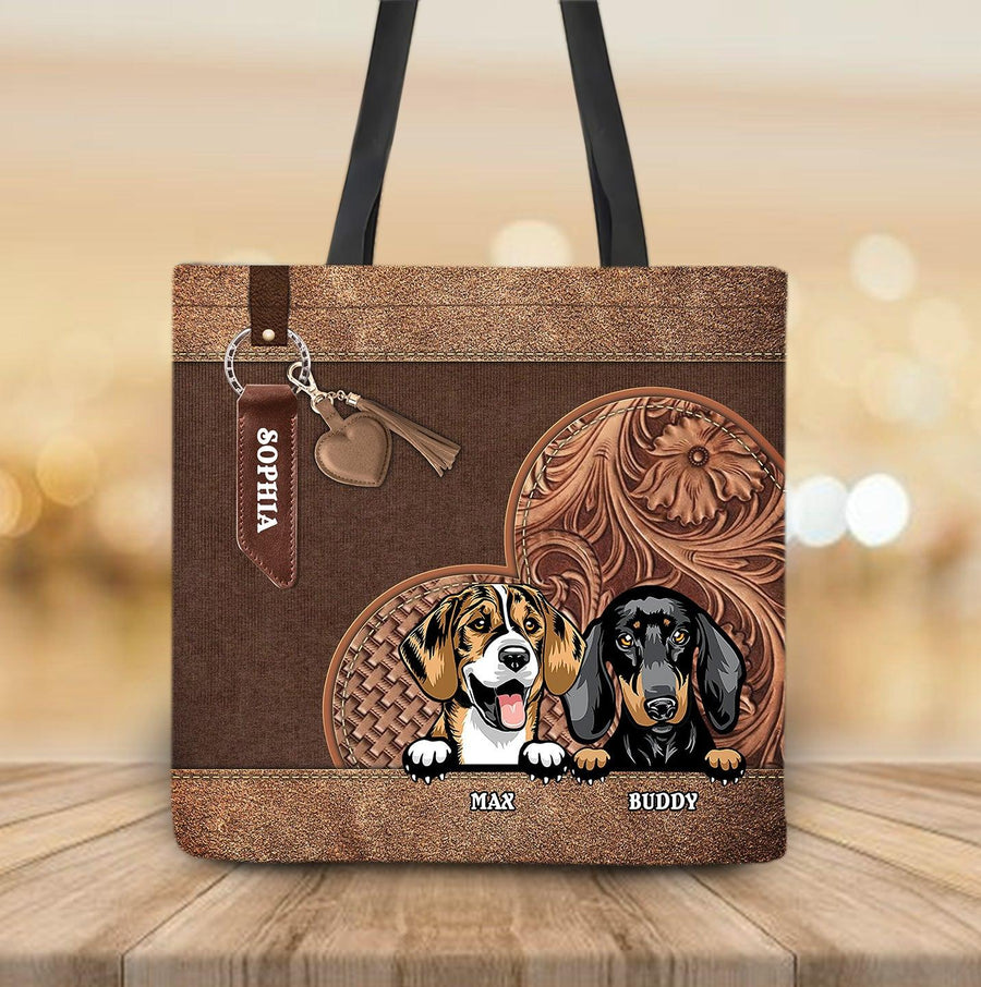Dog Personalized All Over Tote Bag, Personalized Gift for Dog Lovers, Dog Dad, Dog Mom - TO185PS05 - BMGifts