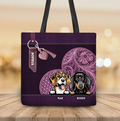 Dog Personalized All Over Tote Bag, Personalized Gift for Dog Lovers, Dog Dad, Dog Mom - TO185PS05 - BMGifts