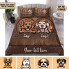 Dog Personalized Bedding Set, Personalized Gift for Dog Lovers, Dog Dad, Dog Mom - BD001PS - BMGifts