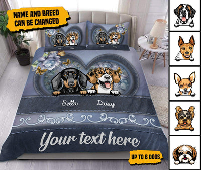 Dog Personalized Bedding Set, Personalized Gift for Dog Lovers, Dog Dad, Dog Mom - BD019PS05 - BMGifts