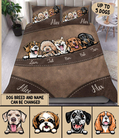 Dog Personalized Bedding Set, Personalized Gift for Dog Lovers, Dog Dad, Dog Mom - BD068PS04 - BMGifts (formerly Best Memorial Gifts)