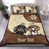 Dog Personalized Bedding Set, Personalized Gift for Dog Lovers, Dog Dad, Dog Mom - BD132PS05 - BMGifts