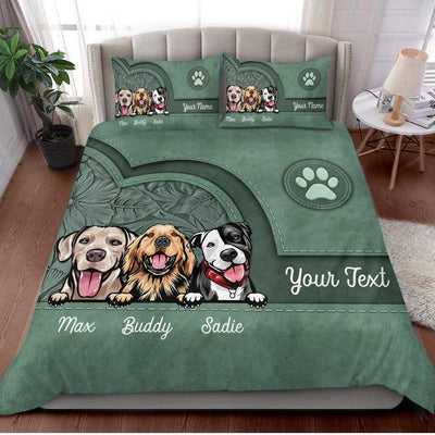 Dog Personalized Bedding Set, Personalized Gift for Dog Lovers, Dog Dad, Dog Mom - BD146PS05 - BMGifts