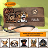 Dog Personalized Clutch Purse, Personalized Gift for Dog Lovers, Dog Dad, Dog Mom - PU060PS - BMGifts