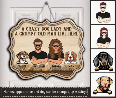 Dog Personalized Custom Shaped Wooden Sign - CS005PS04 - BMGifts (formerly Best Memorial Gifts)