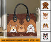 Dog Personalized Leather Handbag, Personalized Gift for Dog Lovers, Dog Dad, Dog Mom - LD024PS04 - BMGifts