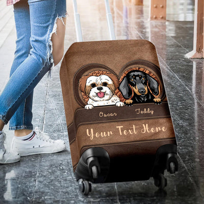 Dog Personalized Luggage Cover, Personalized Gift for Dog Lovers, Dog Dad, Dog Mom - LC001PS04 - BMGifts (formerly Best Memorial Gifts)