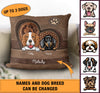 DOG PERSONALIZED PILLOW, Personalized Gift for Dog Lovers, Dog Dad, Dog Mom - PL011PS - BMGifts