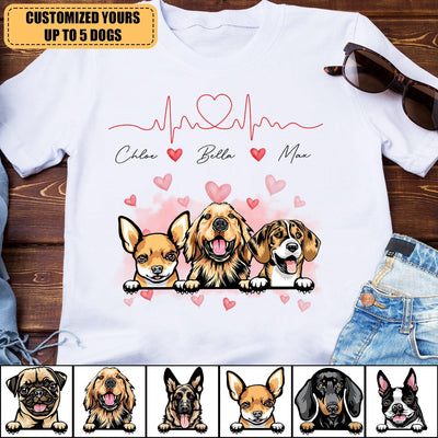 Dog Personalized Shirt, Personalized Gift for Dog Lovers, Dog Dad, Dog Mom - TS314PS05 - BMGifts