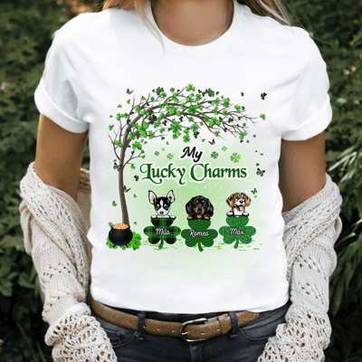 Dog Personalized Shirt, St Patrick's Day Personalized Gift for Dog Lovers, Dog Dad, Dog Mom - TS319PS05 - BMGifts