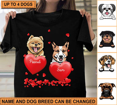 Dog Personalized T-shirt, Personalized Gift for Dog Lovers, Dog Dad, Dog Mom - TS027PS11 - BMGifts (formerly Best Memorial Gifts)