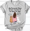 Dog Personalized T-Shirt, Personalized Gift for Dog Lovers, Dog Dad, Dog Mom - TS146PS04 - BMGifts