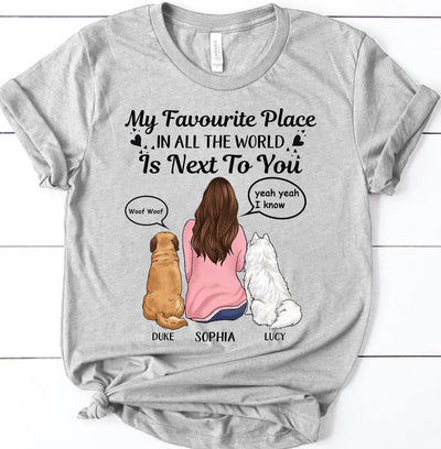 Dog Personalized T-Shirt, Personalized Gift for Dog Lovers, Dog Dad, Dog Mom - TS146PS04 - BMGifts
