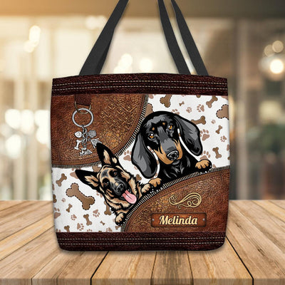 Dog Personalized Totebag, Personalized Gift for Dog Lovers, Dog Dad, Dog Mom - TO500PS06 - BMGifts