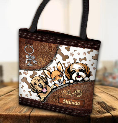 Dog Personalized Totebag, Personalized Gift for Dog Lovers, Dog Dad, Dog Mom - TO500PS06 - BMGifts