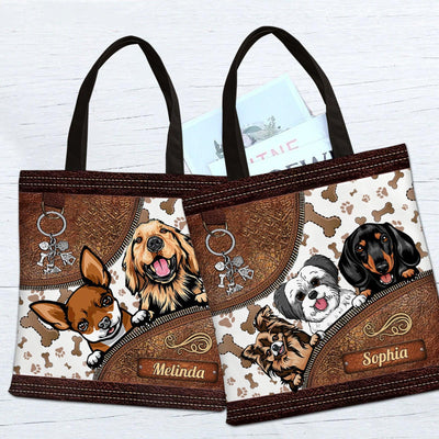 Dog Personalized Totebag, Personalized Gift for Dog Lovers, Dog Dad, Dog Mom - TO500PS06 - BMGifts