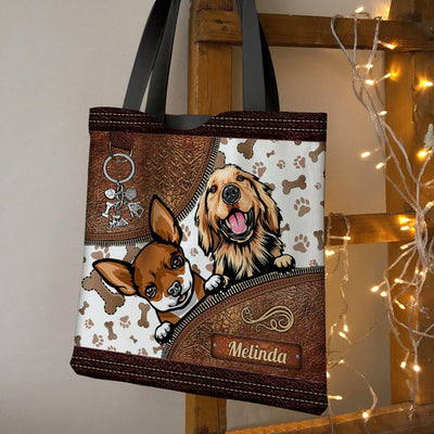 Dog Personalized Totebag, Personalized Gift for Dog Lovers, Dog Dad, Dog Mom - TO500PS06 - BMGifts