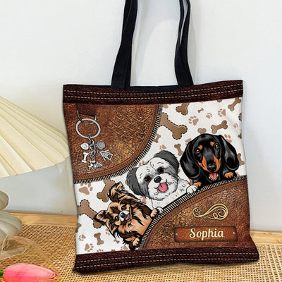 Dog Personalized Totebag, Personalized Gift for Dog Lovers, Dog Dad, Dog Mom - TO500PS06 - BMGifts