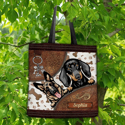 Dog Personalized Totebag, Personalized Gift for Dog Lovers, Dog Dad, Dog Mom - TO500PS06 - BMGifts