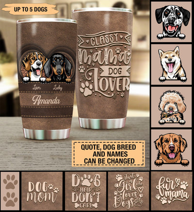 Dog Personalized Tumbler, Personalized Gift for Dog Lovers, Dog Dad, Dog Mom - TB001PS03 - BMGifts