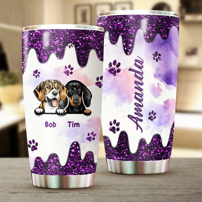 Dog Personalized Tumbler, Personalized Gift for Dog Lovers, Dog Dad, Dog Mom - TB004PS11 - BMGifts