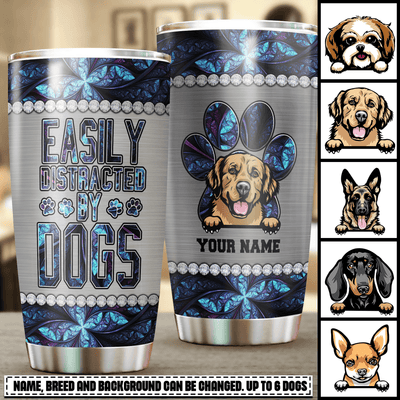 Dog Personalized Tumbler, Personalized Gift for Dog Lovers, Dog Dad, Dog Mom - TB031PS11 - BMGifts