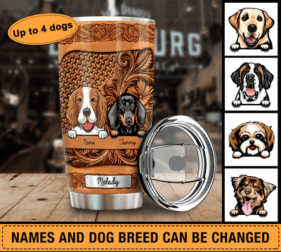 Dog Personalized Tumbler, Personalized Gift for Dog Lovers, Dog Dad, Dog Mom - TB051PS - BMGifts