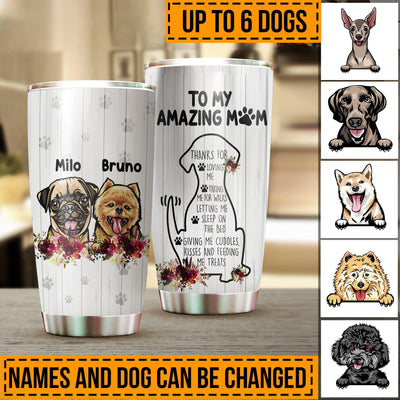 Dog Personalized Tumbler, Personalized Gift for Dog Lovers, Dog Dad, Dog Mom - TB063PS04 - BMGifts