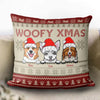 Dog Woofy Xmas Personalized Linen Pillow, Personalized Gift for Dog Lovers, Dog Dad, Dog Mom, Personalized Christmas Gift - PL006PS08 - BMGifts