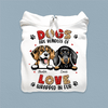 Dogs Are Bundles Of Love Love Wrapped On Fur Dog Personalized Shirt, Personalized Gift for Dog Lovers, Dog Dad, Dog Mom - TS006PS13 - BMGifts