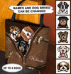 Dogs With Leather Background Personalized All Over Tote Bag, Personalized Gift for Dog Lovers, Dog Dad, Dog Mom - TO020PS - BMGifts