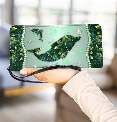 Dolphin Clutch Purse, Gift for Dolphin Lovers - PU209PA - BMGifts