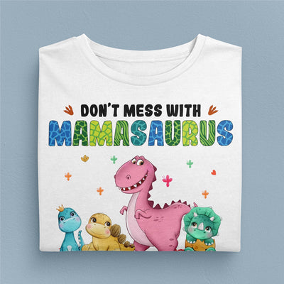 Don't Mess With Mamasaurus Grandma Personalized Shirt, Personalized Mother's Day Gift for Nana, Grandma, Grandmother, Grandparents - TS772PS01 - BMGifts